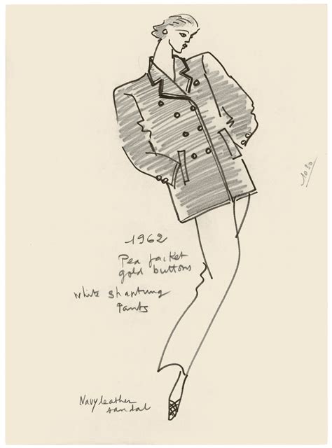 yves saint laurent sketches|yves Saint Laurent designs.